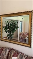 Gold wall mirror 47 x 36