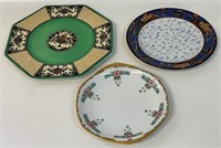 THREE NICE EARLY 1900'S PLATES INCL HAND PAINTED