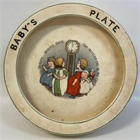 CHARMING EARLY 1900'S BABY'S PLATE W SAYING