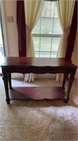 Wood half table entry table 49w x 17.5 d x 30t