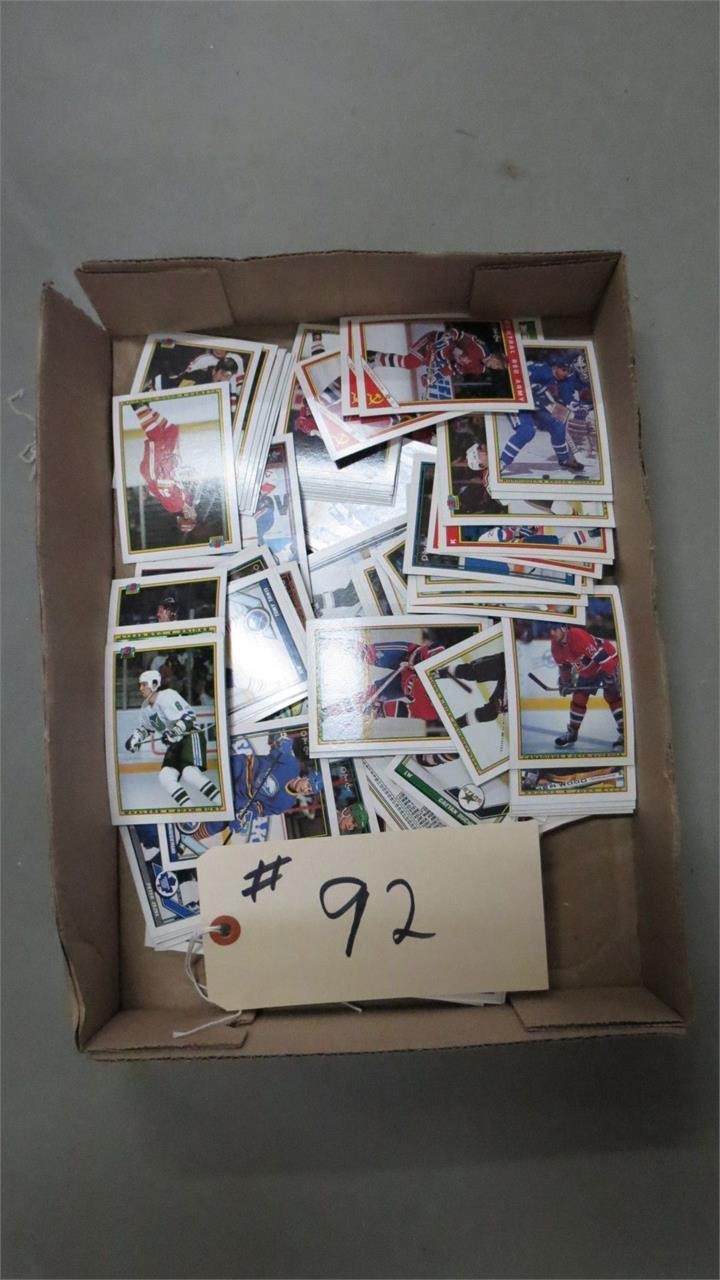 BOX LOT OF HOCKEY COLLECTIBLE CARDS
