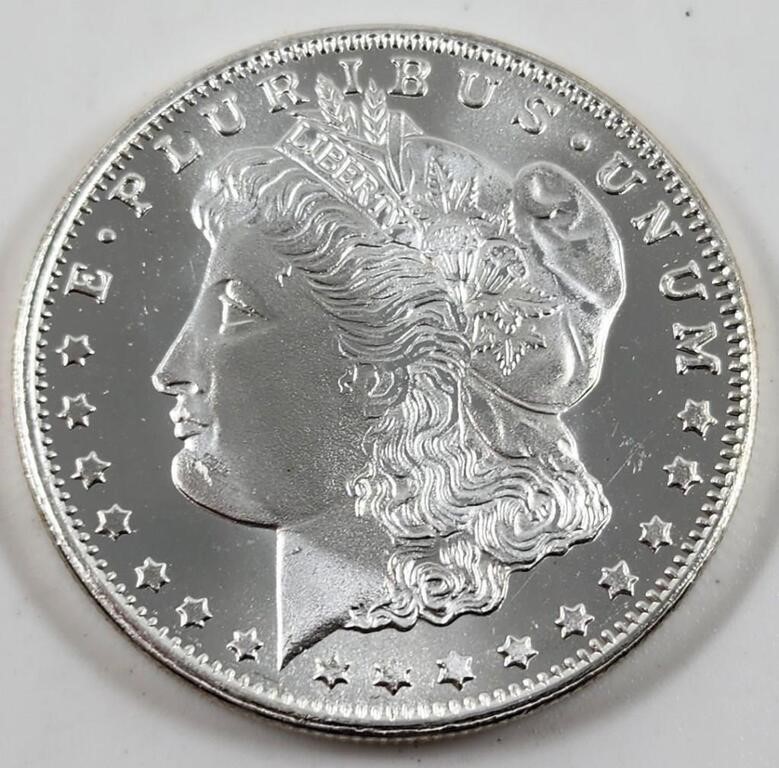 1oz 999 Fine Silver Morgan Design