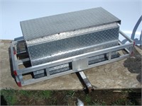 Hitch Carrier with Attached Toolbox