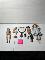 LOT OF MISC ITEMS CHINA DOLL TOYS