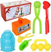 CWLAKON 7 Pcs Snow Toys Kit, Snowball Maker Tools,