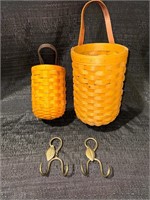 Assorted Longaberger Baskets With Hangers