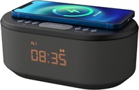 i-box Alarm Clocks Bedside, Alarm Clock with Wirel