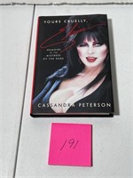 YOURS CRUELLY ELVIRA BOOK SIGNED BY AUTHOR