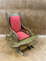 Vintage Rocking Chair Thread Spool Holder