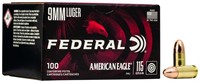 Federal AE9DP100 American Eagle Handgun 9mm Luger