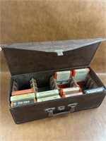 Vintage 8-Track Case with 8-Track Tapes