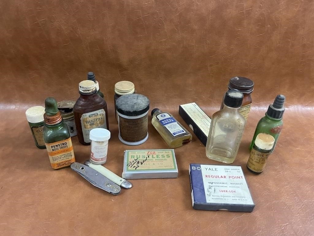 Vintage Medical Supplies and Medication