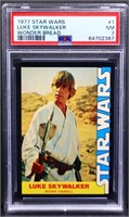 Graded 1977 Star Wars Luke Skywalker card
