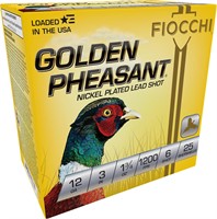 Fiocchi 123GP6 Golden Pheasant  12 Gauge 3 1 34 oz