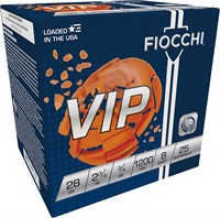 Fiocchi 28VIP8 Exacta Target VIP 28 Gauge 2.75 34