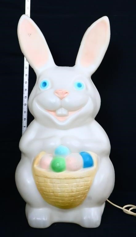 Vintage 22in Easter bunny blow mold