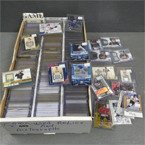 Lot of Baseball Game Used Relics & Autos