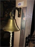 Vintage Brass Wall Bell