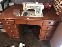 Kenmore Sewing Machine & Cabinet + Top Cover