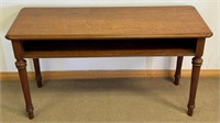 DESIRABLE QUALITY WALNUT OPEN DRAWER HALL TABLE