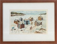 NICE KAY MCCARTNEY SIGNED & TITLED WATERCOLOR
