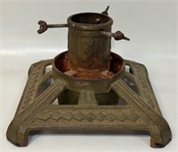 GREAT ANTIQUE CAST IRON CHRISTMAS TREE STAND