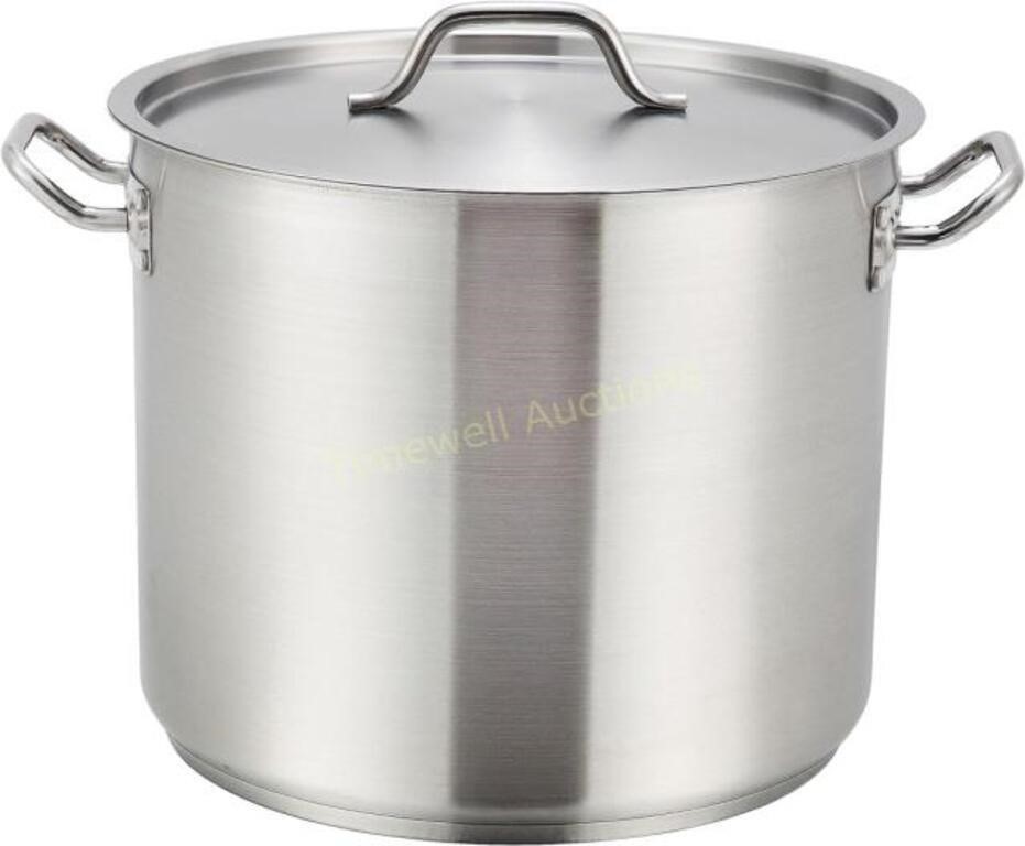 Winware SST-40 Steel 40Qt Pot with Cover