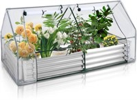 GCCSJ 6x3x3FT Garden Bed with Greenhouse