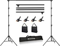3M x 3M Photo Backdrop Stand Kit with 4 Clamps