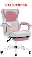 NIONIK Gaming Chair  Ergonomic  Pink White