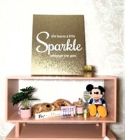Home Accent Items- Sparkle Print on Canvas