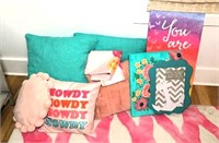 Colorful Pillows & Wall Art