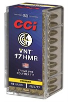 CCI 959CC VNT Rimfire 17 HMR 17 gr Varmint Tipped