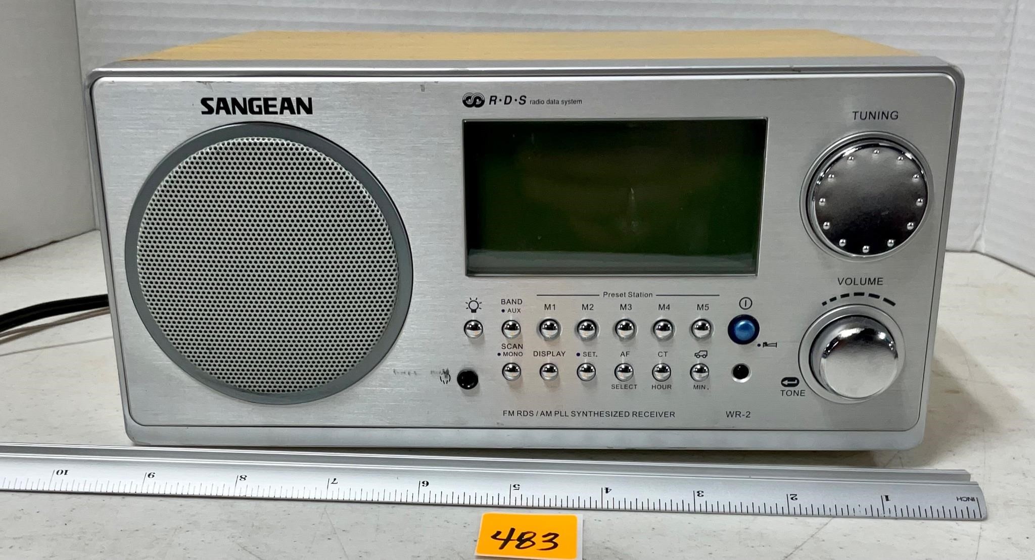 Sangean 2 Band Radio Receiver RDS Powers On