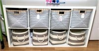 Storage Cube Shelf with Baskets