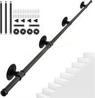 AKOZLIN 11FT Handrail for Indoor Stairs  Black