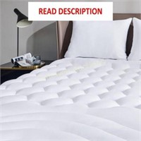 Bedsure King Mattress Pad  78x80 Inches  White