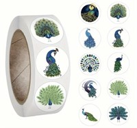 500psc Peacock Stickers