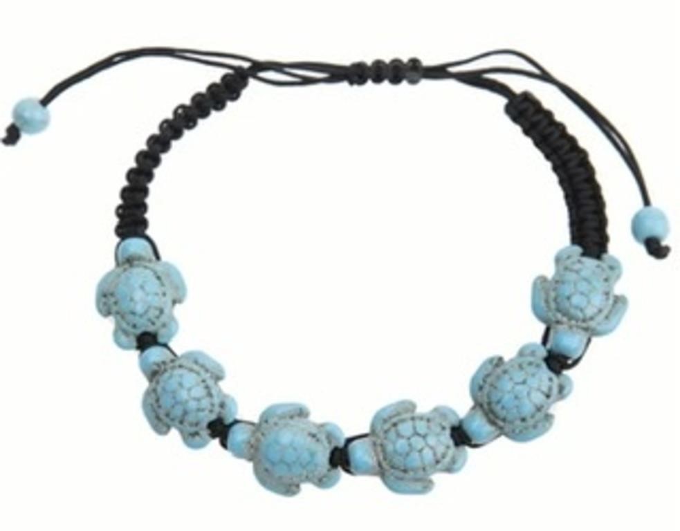 Adjustable Turquoise Turtle Bracelet