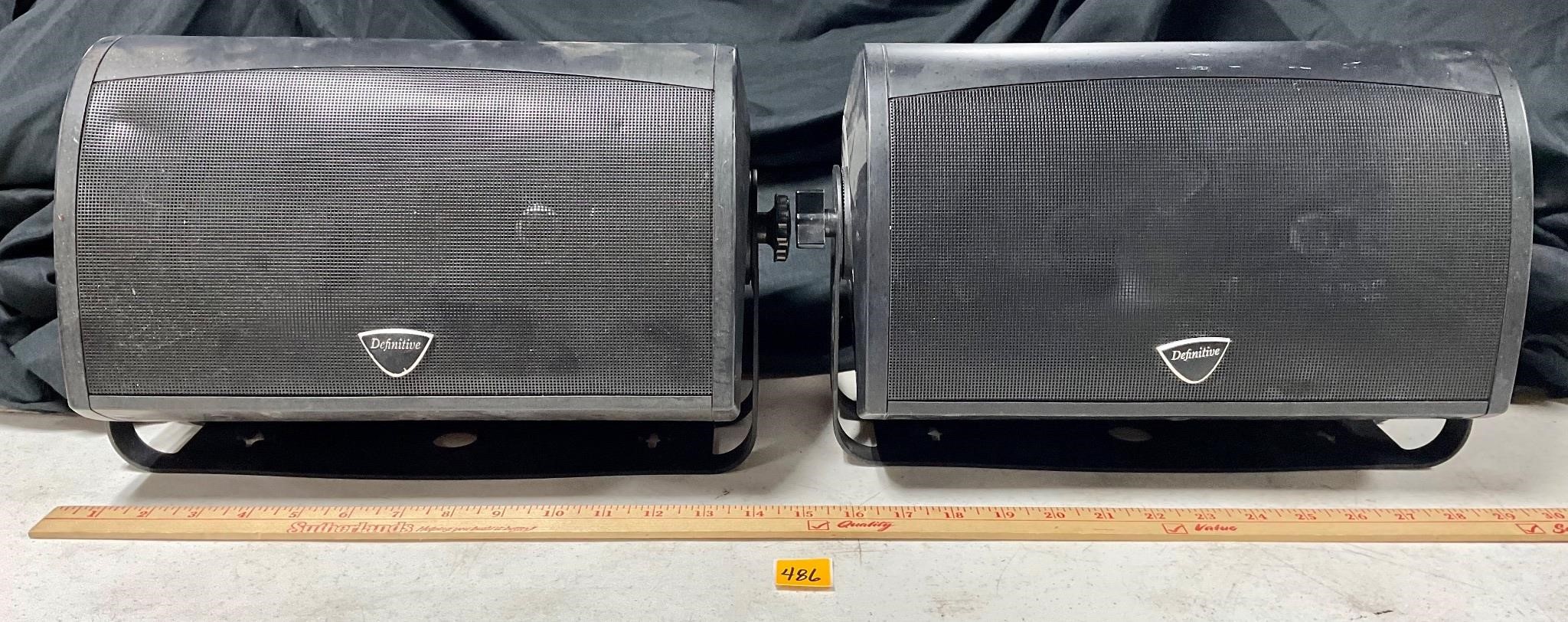 Pair Definitive Speakers AW6500 Outdoor Untested