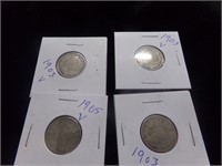 3 1903 V Nickels     1 1905 V Nickel