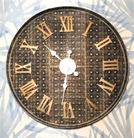 Pierced Metal Wall Clock