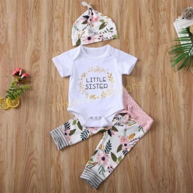 Baby Girls Sister Matching Outfits Set