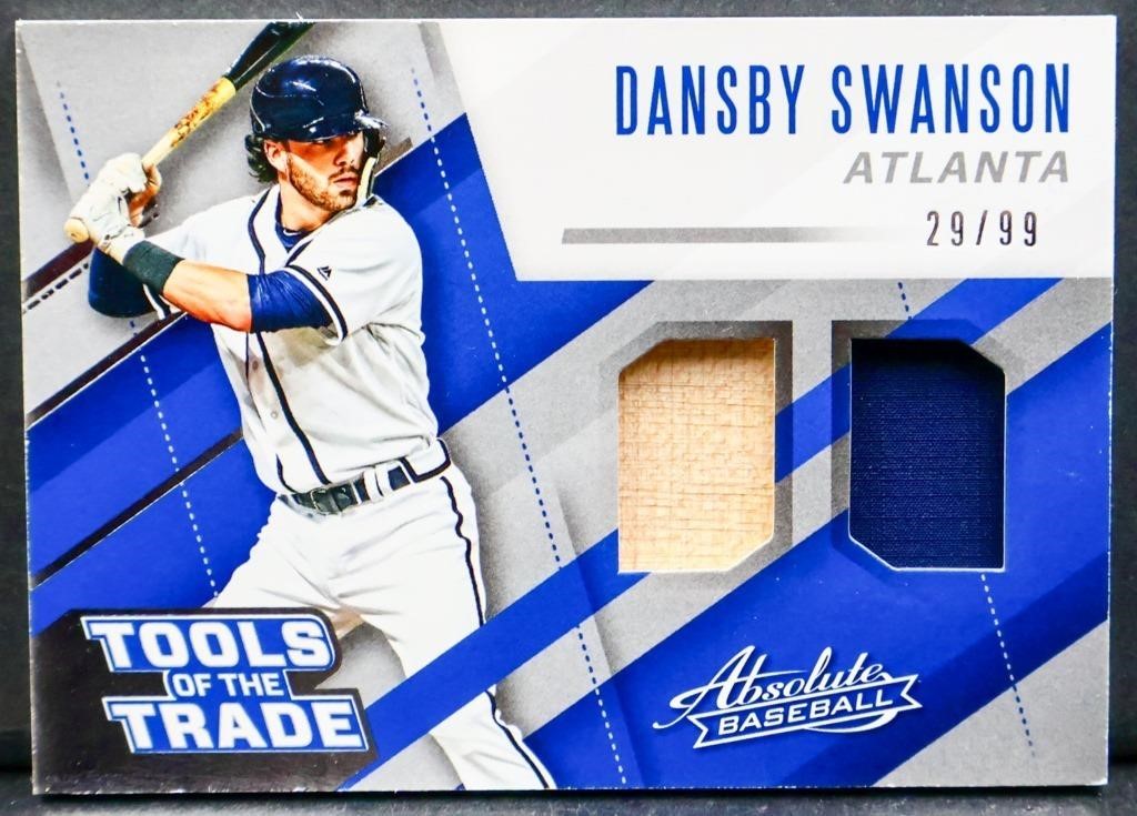 2017 Panini Dansby Swanson Tools Of Trade card