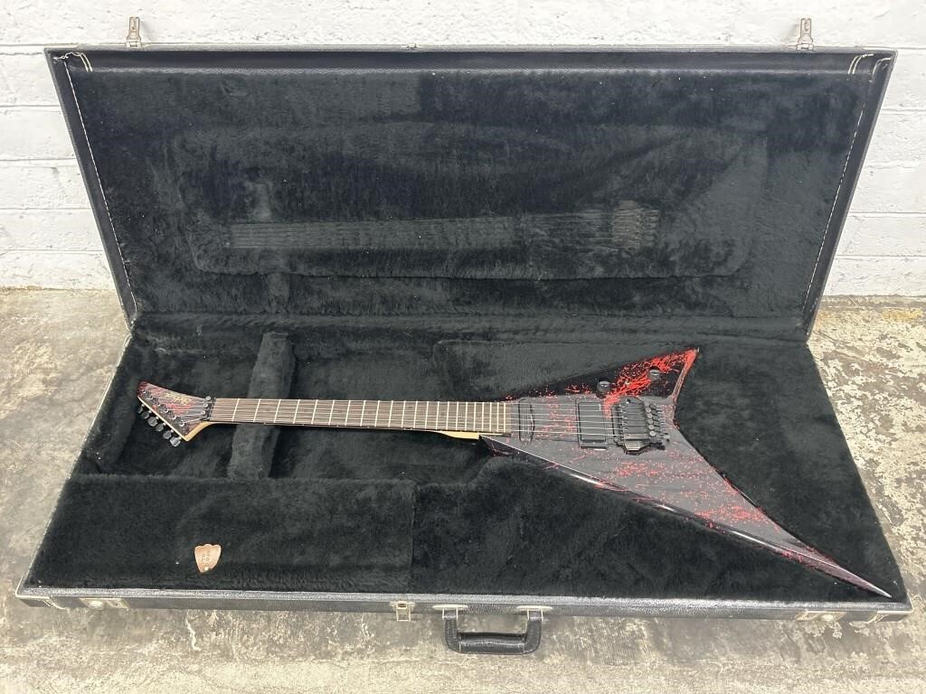Blackhurst Custom Blood Splatter Guitar w/ Case