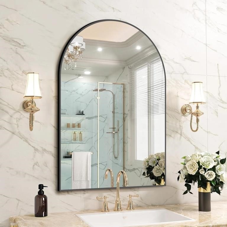 Arched Wall Mirror, 20"x28" Bathroom
