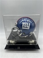 Autographed NFL NY Giants Ike Hilliard Mini Helmet