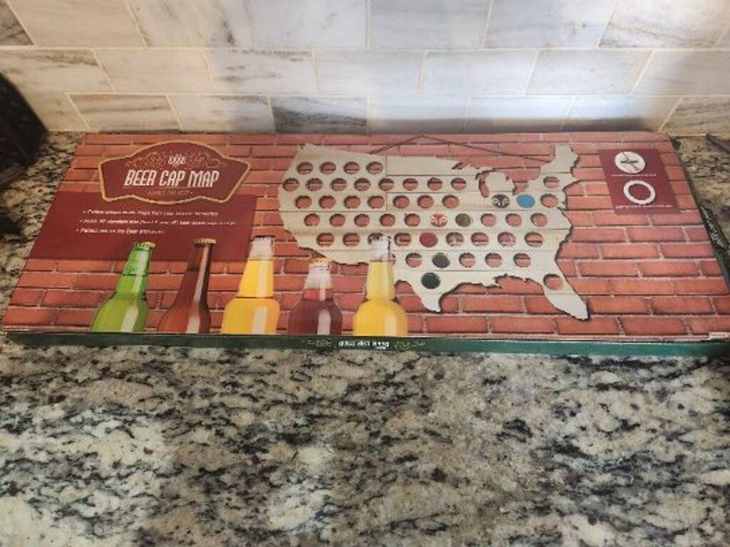 Beer Cap Map of United States