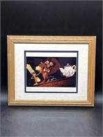 Disney Beauty & The Beast 2 Autographs Lithograph