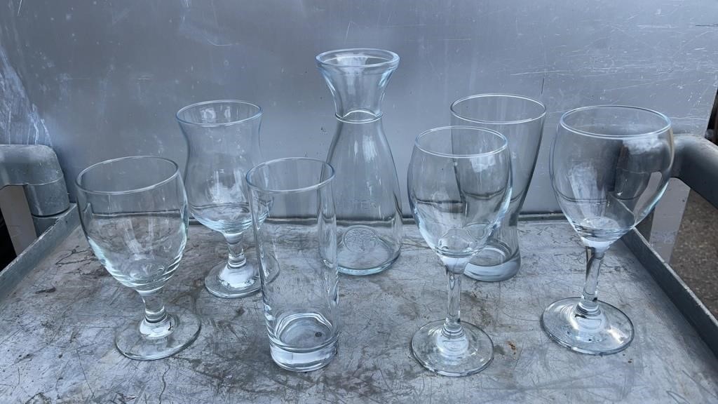 LOT OF 70 PCS ASSORTED GLASSES